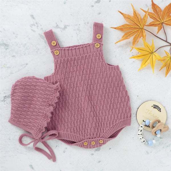 Cozy Baby Romper & Hat Set