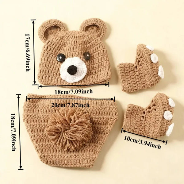 Adorable Bear Baby Outfit Set