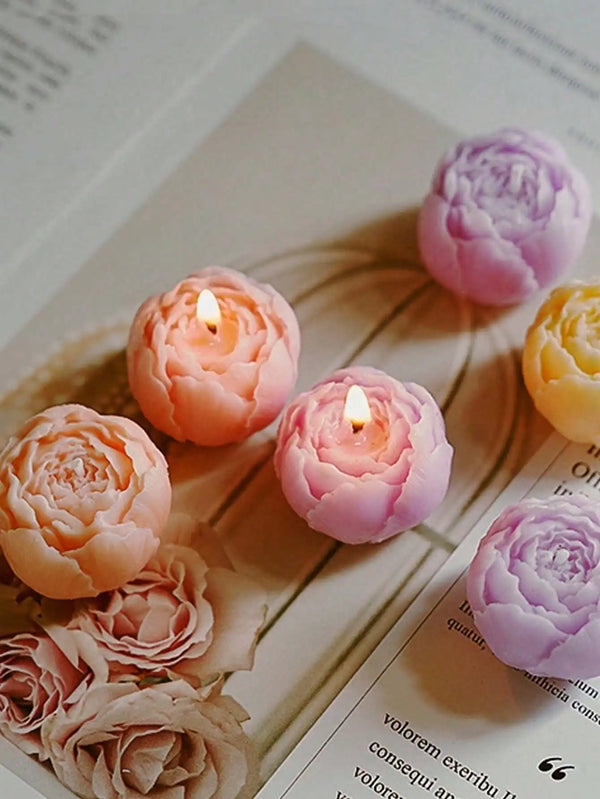 Romantic Rose Scented Candle Set