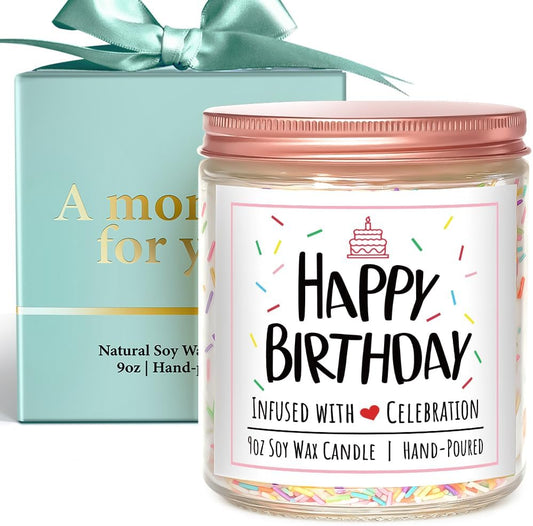 Lavender Bliss Birthday Candle