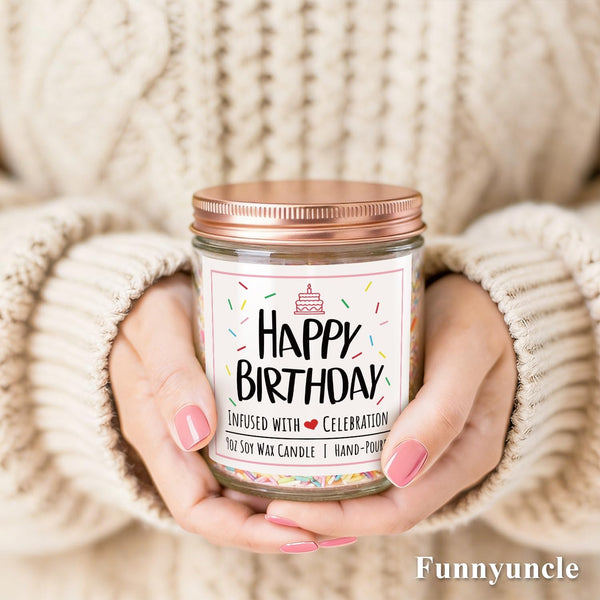 Lavender Bliss Birthday Candle
