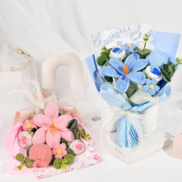 Handmade Crochet Tulip Bouquet