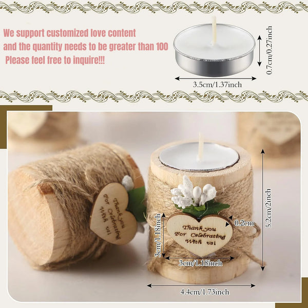 Custom Wedding Candle Set